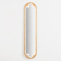 Natural Wood Oval Scrollwork Wall Mirror-Kirkland's Home Discount