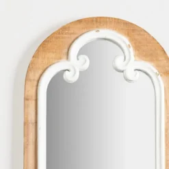 Natural Wood Oval Scrollwork Wall Mirror-Kirkland's Home Discount