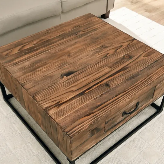 Natural Wood Plank Top Coffee Table-Kirkland's Home New