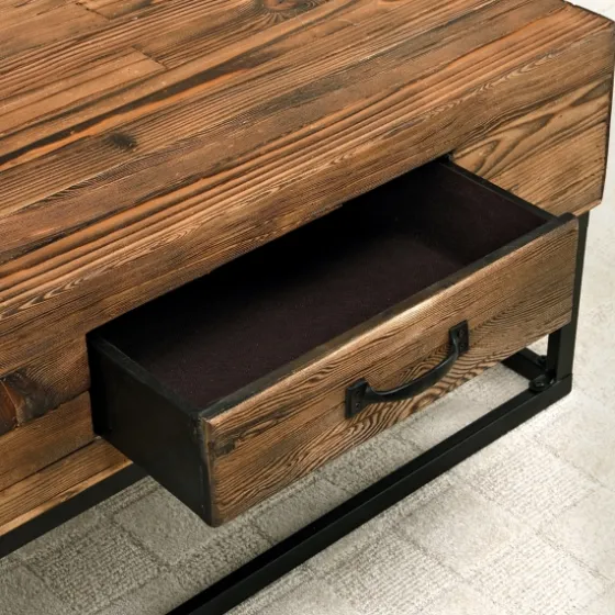 Natural Wood Plank Top Coffee Table-Kirkland's Home New