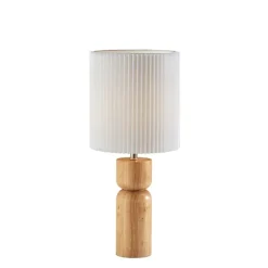 Natural Wood Pleated Shade Table Lamp-Kirkland's Home Cheap