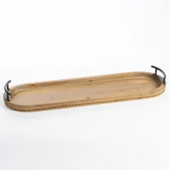 Natural Wood Scalloped Edge Decorative Tray-Kirkland's Home Hot