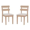 Natural Wood Slatted Back Dining Chairs, Set Of 2-Kirkland's Home Sale