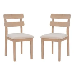 Natural Wood Slatted Back Dining Chairs, Set Of 2-Kirkland's Home Sale