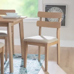 Natural Wood Slatted Back Dining Chairs, Set Of 2-Kirkland's Home Sale