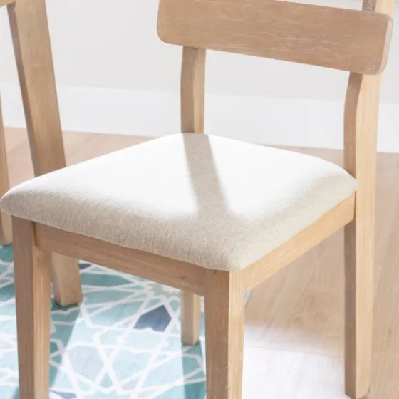 Natural Wood Slatted Back Dining Chairs, Set Of 2-Kirkland's Home Sale
