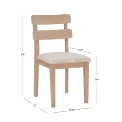 Natural Wood Slatted Back Dining Chairs, Set Of 2-Kirkland's Home Sale