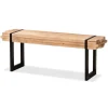 Natural Wood Stack Industrial Bench-Kirkland's Home Online