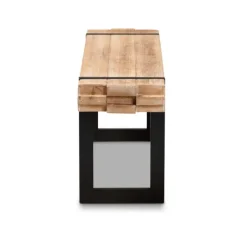 Natural Wood Stack Industrial Bench-Kirkland's Home Online
