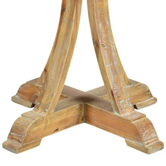 Natural Wooden Arched Base Round Top Accent Table-Kirkland's Home Discount