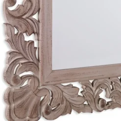 Natural Wooden Beveled Wall Mirror-Kirkland's Home New