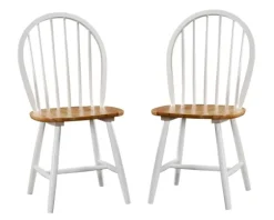 Natural Wooden Dining Chairs, Set Of 2-Kirkland's Home Fashion