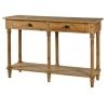 Natural Wooden 2-Drawer Console Table-Kirkland's Home Online