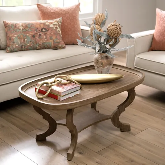 Natural Wooden Parker Coffee Table-Kirkland's Home Online