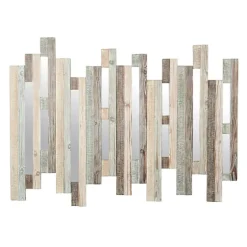 Natural Wooden Planks Mirrored Wall Plaque-Kirkland's Home Store