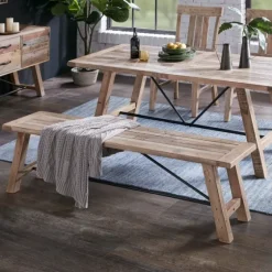 Natural Wooden Sonoma Dining Bench-Kirkland's Home Best