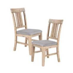 Natural Wooden Sonoma Dining Chairs, Set Of 2-Kirkland's Home Best Sale