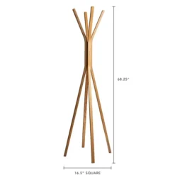 Natural Wooden Tripod Leg Coat Rack-Kirkland's Home Clearance