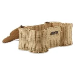 Natural Woven Bone Shaped Basket, 24 In.-Kirkland's Home Discount