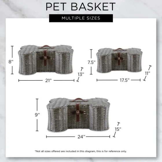 Natural Woven Bone Shaped Basket, 24 In.-Kirkland's Home Discount