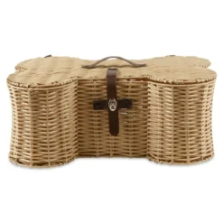 Natural Woven Bone Shaped Basket, 17 In.-Kirkland's Home Sale