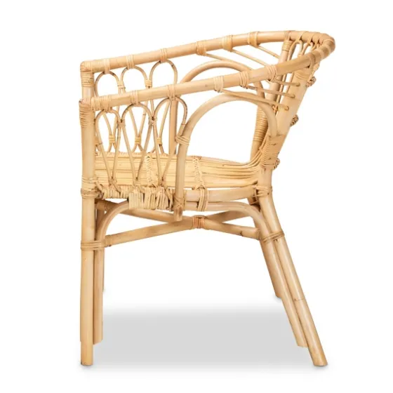 Natural Woven Rat Curved Back Dining Chair-Kirkland's Home Hot