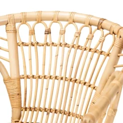 Natural Woven Rat Curved Back Dining Chair-Kirkland's Home Hot