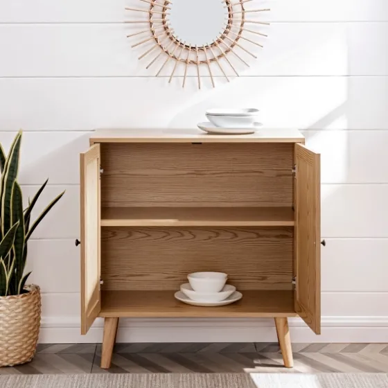 Natural Woven Rat Front Cabinet-Kirkland's Home Shop