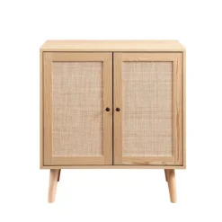 Natural Woven Rat Front Cabinet-Kirkland's Home Shop