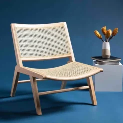 Natural Woven Rat Low-Slung Accent Chair-Kirkland's Home New