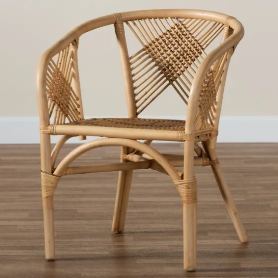 Natural Woven Rat X-Back Dining Chair-Kirkland's Home Best Sale