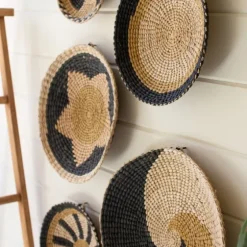 Natural Woven Seagrass 5-Pc. Wall Decoration Set-Kirkland's Home Outlet