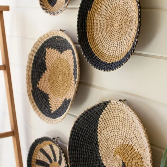 Natural Woven Seagrass 5-Pc. Wall Decoration Set-Kirkland's Home Outlet