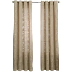 Natural Woven Single Curtain Panel, 84 In.-Kirkland's Home New