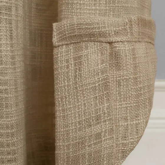 Natural Woven Single Curtain Panel, 84 In.-Kirkland's Home New