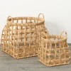 Natural Woven Water Hyacinth Baskets, Set Of 2-Kirkland's Home Best Sale