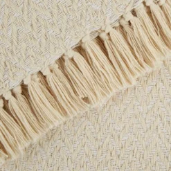 Natural Woven Zig Zag Throw-Kirkland's Home Flash Sale