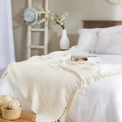 Natural Woven Zig Zag Throw-Kirkland's Home Flash Sale