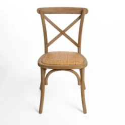 Natural X Frame Cane Seat Dining Chair-Kirkland's Home Shop