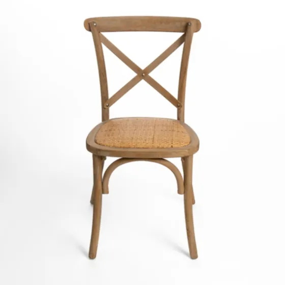 Natural X Frame Cane Seat Dining Chair-Kirkland's Home Shop