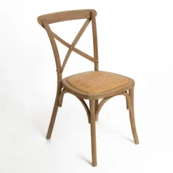 Natural X Frame Cane Seat Dining Chair-Kirkland's Home Shop