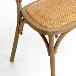 Natural X Frame Cane Seat Dining Chair-Kirkland's Home Shop