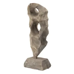 Naturally Abstract Raw Wooden Carved Figurine-Kirkland's Home Best