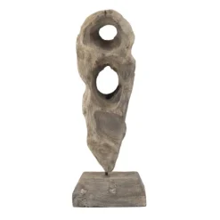 Naturally Abstract Raw Wooden Carved Figurine-Kirkland's Home Best
