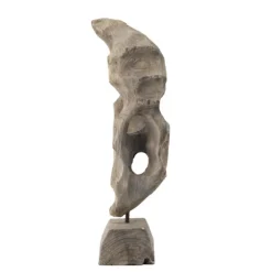 Naturally Abstract Raw Wooden Carved Figurine-Kirkland's Home Best
