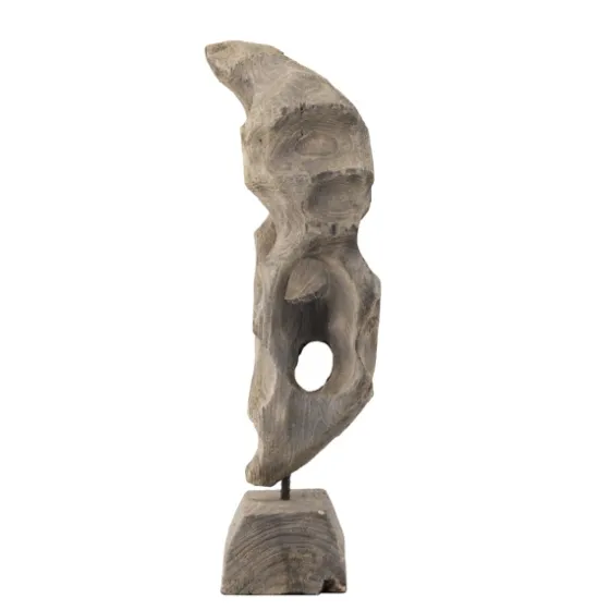 Naturally Abstract Raw Wooden Carved Figurine-Kirkland's Home Best