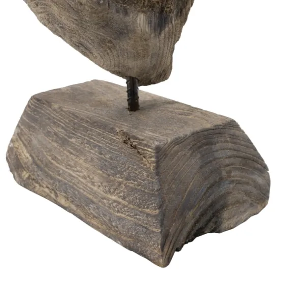 Naturally Abstract Raw Wooden Carved Figurine-Kirkland's Home Best