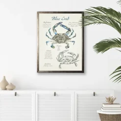 Nature Study Of A Blue Crab Framed Art Print-Kirkland's Home Flash Sale