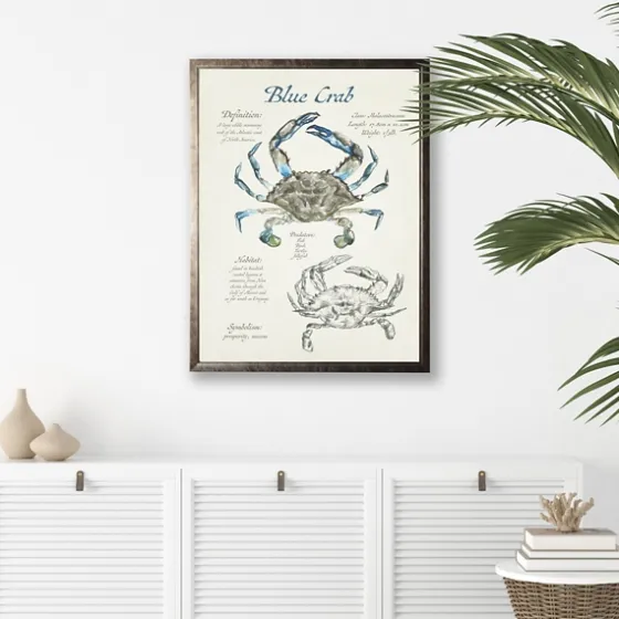 Nature Study Of A Blue Crab Framed Art Print-Kirkland's Home Flash Sale