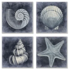 Nautical Seashells 4-Pc. Canvas Art Print Set-Kirkland's Home Discount